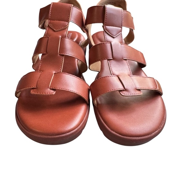 Rockport Abbie Brown T-Strap Fisherman Sandals Size 10 - Picture 8 of 14